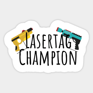 Lasertag champion Sticker